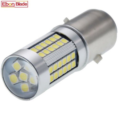 BA20D H6 3030 66 LED Motorrad Roller ATV Hi/Lo Scheinwerfer Birne Lampe 6V/12V - Picture 1 of 9