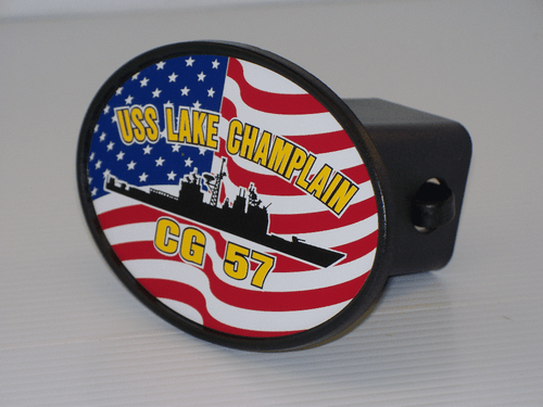USS LAKE CHAMPLAIN CG 57 Hitch Cover Military USN U S Navy - Picture 1 of 4