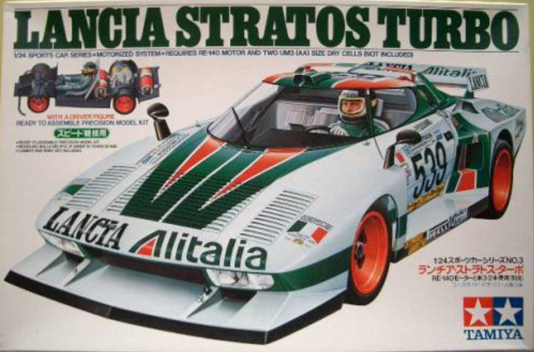TAMIYA 1/24 Lancia Stratos Turbo Alitalia Model Kit Sports Car
