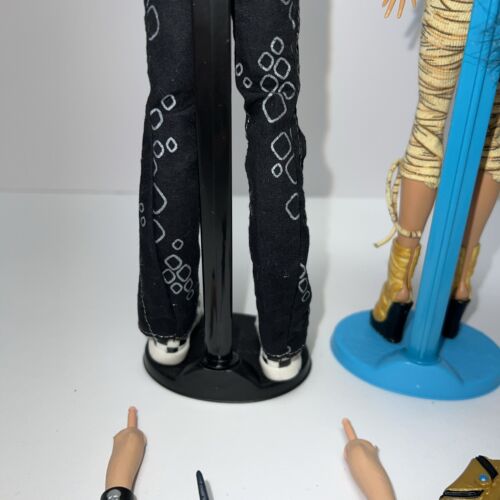 Monster High First Wave Gold Elastic Cleo De Nile And Deuce Gorgon Doll Set Pets - Bild 11 von 23