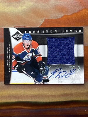 2011-12 Limited - Freshmen Jumbo Materials Signatures #4 Ryan Nugent-Hopkins /99