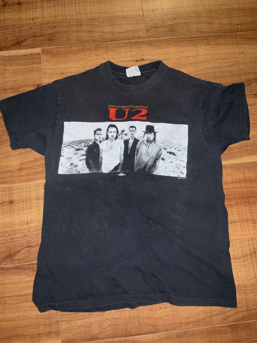 Vintage 80's U2 Joshua Tree Concert Tour T-Shirt Large