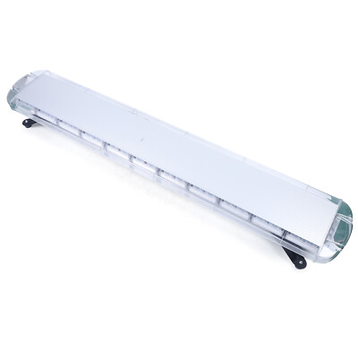 51'' 96 Strobe Light Bar Emergency Beacon Warn Tow Truck Response Amber White LED