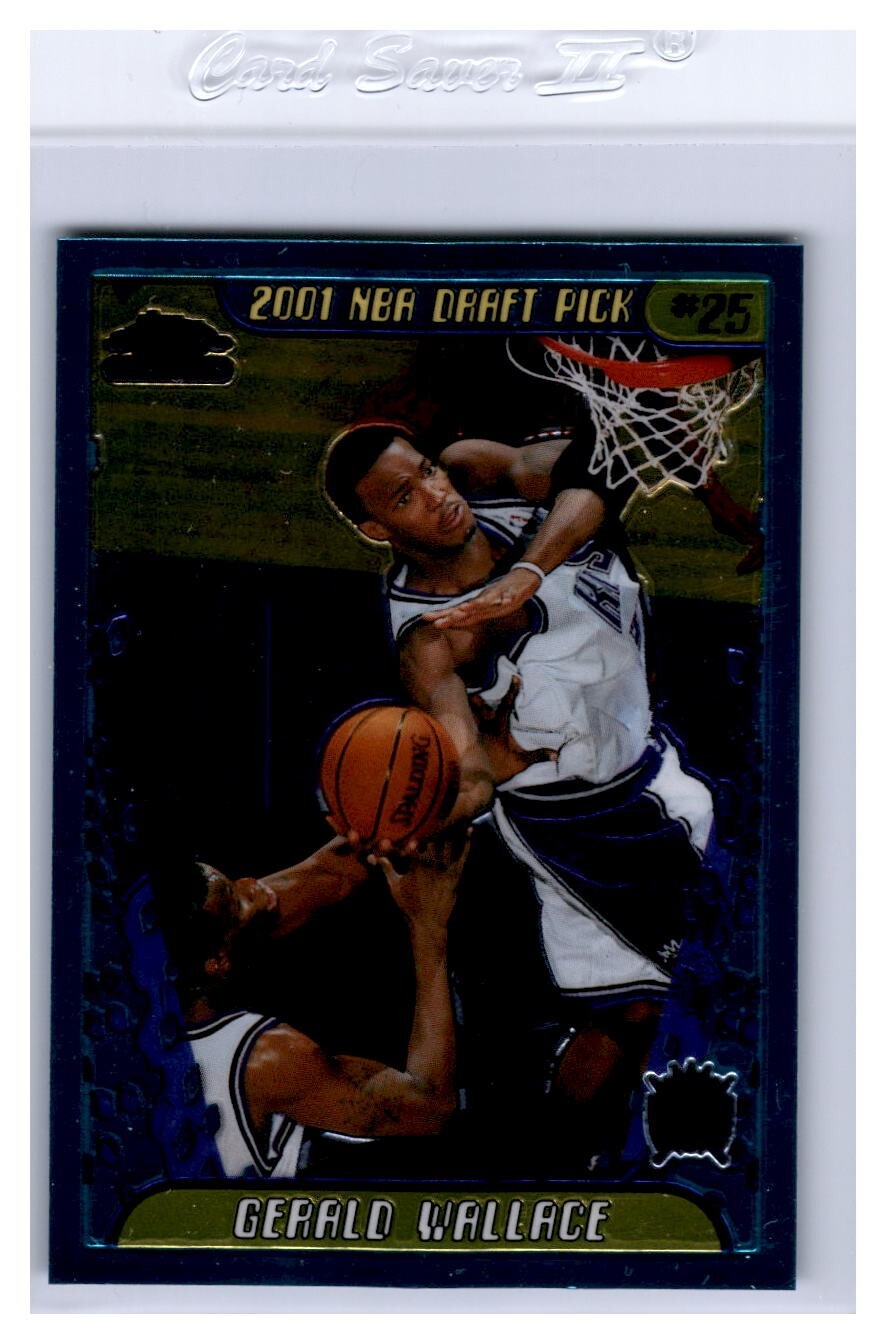 2001-02 Topps Chrome Rookie #152 Gerald Wallace - Sacramento Kings