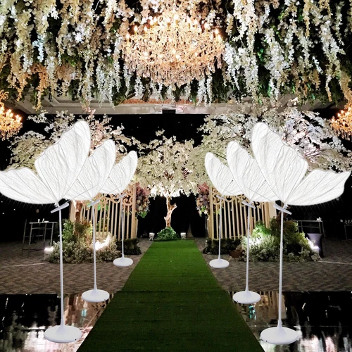 1/2PCS Outdoor Floor Butterfly Lamp Luminous Giant Led Lighting Party Decoration - Picture 28 of 29