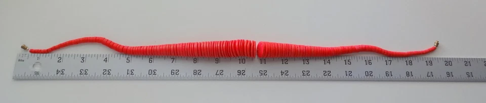 Moda Alta Costura Pasarela Rojo Africano Madera Dura Graduada Collar Cuentas Foto 3 de 4