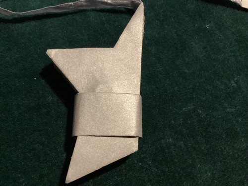 BNWT New 3 x John Lewis Folded Paper Christmas Hanging Decoration - Silver Star - Picture 4 of 7