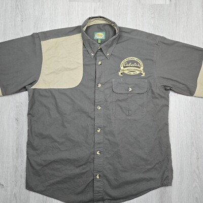 #ad #ad Cabelas Shirt Large Reg 50th Anniversary Shooting Shirt Heavyweight Long Sleeve $12.00