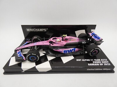 BWT Alpine F1 Team A523 Pierre Gasly #10 Bahrain GP 2023 Minichamps 1/43 F1