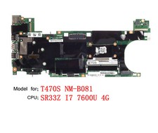 For Lenovo Thinkpad T470S Laptop Motherboard NM-B081 i7-7600U 4G 01ER067 01ER338
