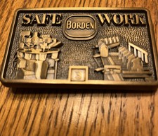 Borden Safe Work Belt Buckle 3 By Jostens.
