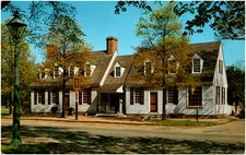 Chowning's Tavern Colonial Williamsburg Virginia VA 1960s Chrome Postcard