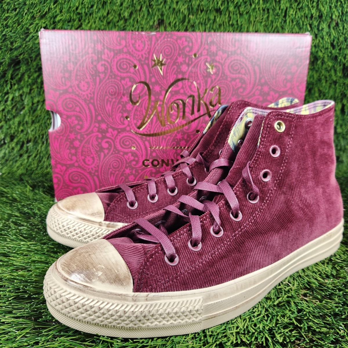 Converse Willy Wonka Chuck Taylor All Star Mens 10 Bordeaux Red