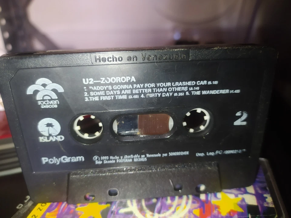 U2 - Zooropa ultra rare cassette Venezuela Rodven 1993 - Image 4 of 4