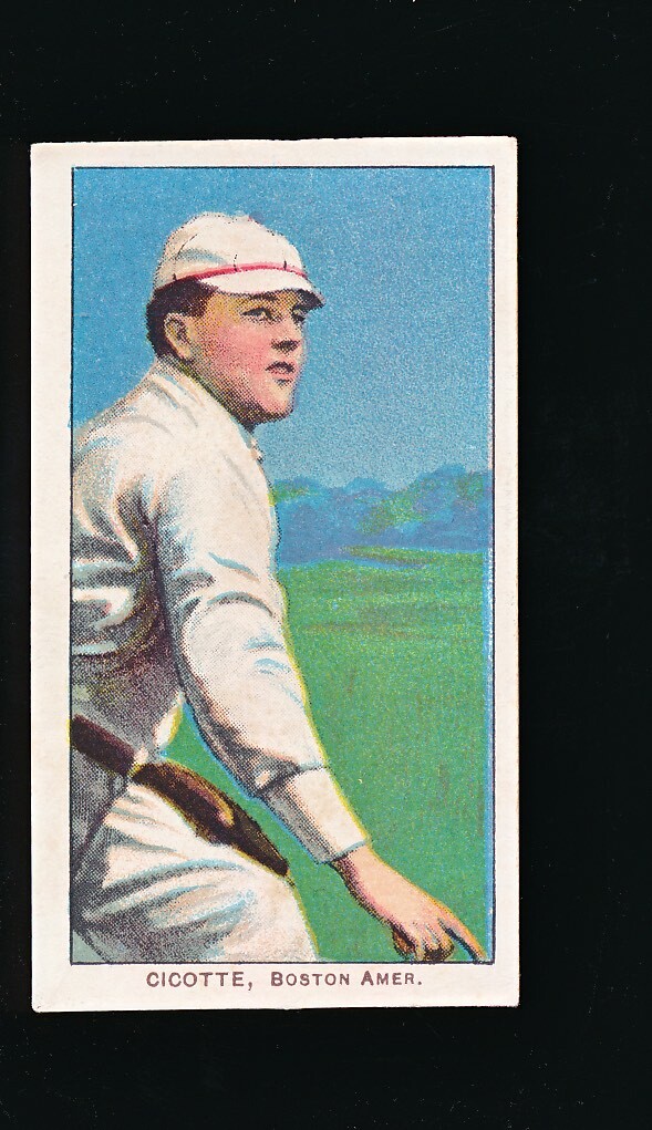1909 T206 Piedmont ED CICOTTE EX+ - BLACK SOX