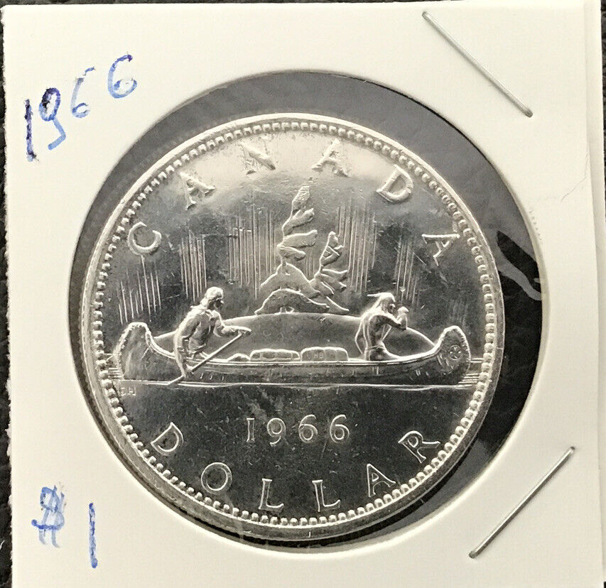 1966 $1 Canada dollar  80% Silver Coin