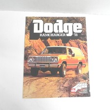 VINTAGE 1978 DODGE RAMCHARGER DEALERSHIP SALES BROCHURE SPECIFICATIONS INFO