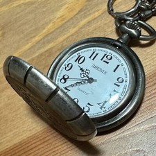 Arenix American Spirit Pocket Watch Unisex Japan Movt Quartz Analog New Battery