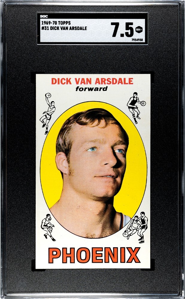 1969-70 Topps #31 Dick Van Arsdale SGC 7.5 Near MINT+ Indiana Knicks Suns
