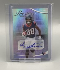 JOHN METCHIE III AUTO 2023 Panini Prestige Football SILVER FOIL Houston Texans