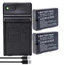 2x Battery Charger for Nikon CoolPix D5100 P7000 P7100 P7700 EN-EL14 ENEL14