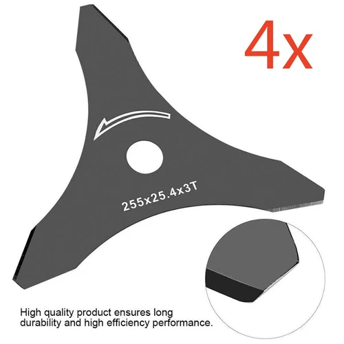 1-4x 3Zahn Dickichtmesser Motorsense Freischneider Messer Blatt Klinge Motorsens