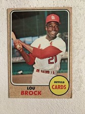 1968 Topps Set-Break #520 Lou Brock VG