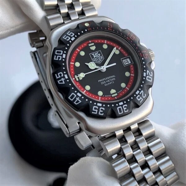 NOVO RELÓGIO MASCULINO 18MM AÇO INOXIDÁVEL ACABAMENTO FOSCO PULSEIRA TAG HEUER F1 WA1211-1215 - Imagem 2 de 4