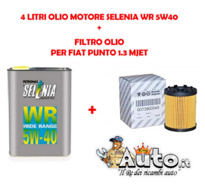 KIT FILTRI TAGLIANDO+OLIO SELENIA 5W40 FIAT PUNTO 1.3 MULTIJET - Foto 3