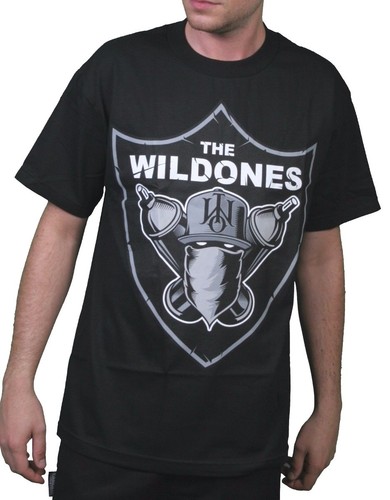 the wild ones wild nation graffiti black or gray t-shirt size