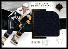 2009-10 Upper Deck Ultimate Collection Debut Threads /200 Tyler Myers Rookie RC