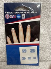 North Carolina Tar Heels Fingernail Tattoos Four Pack  M