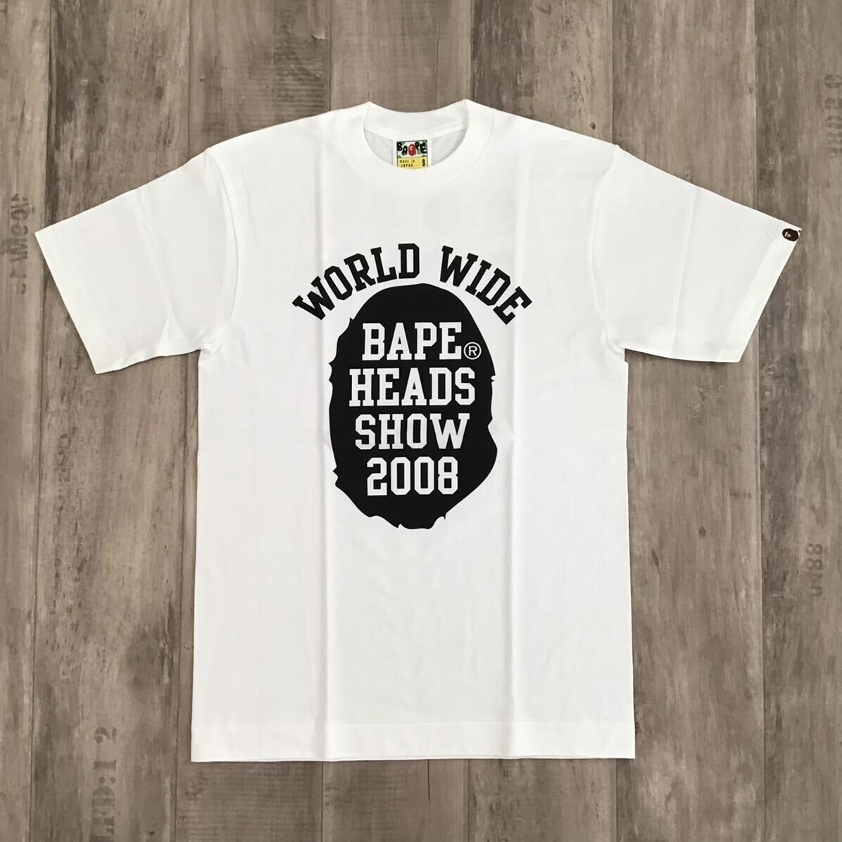 2008 BAPE HEADS SHOW T-shirt Kanye Pharrell NIGO NERD A Bathing