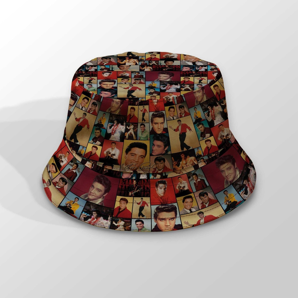 Elvis Montage - Bucket Hat Fashion Sun Cap Packable Outdoor 