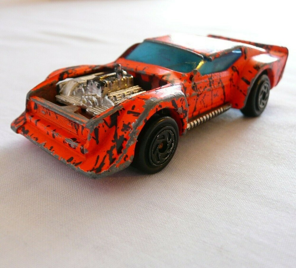 Matchbox 1983 IMSA Mustang Orange Diecast Vintage China
