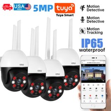 Tuya APP 5MP Wireless Security Camera System Outdoor Home Wifi Night Vision Cam