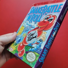 Snake Rattle n Roll Nintendo NES Game Box Manual Cleaned Tested Vintage 8 Bit