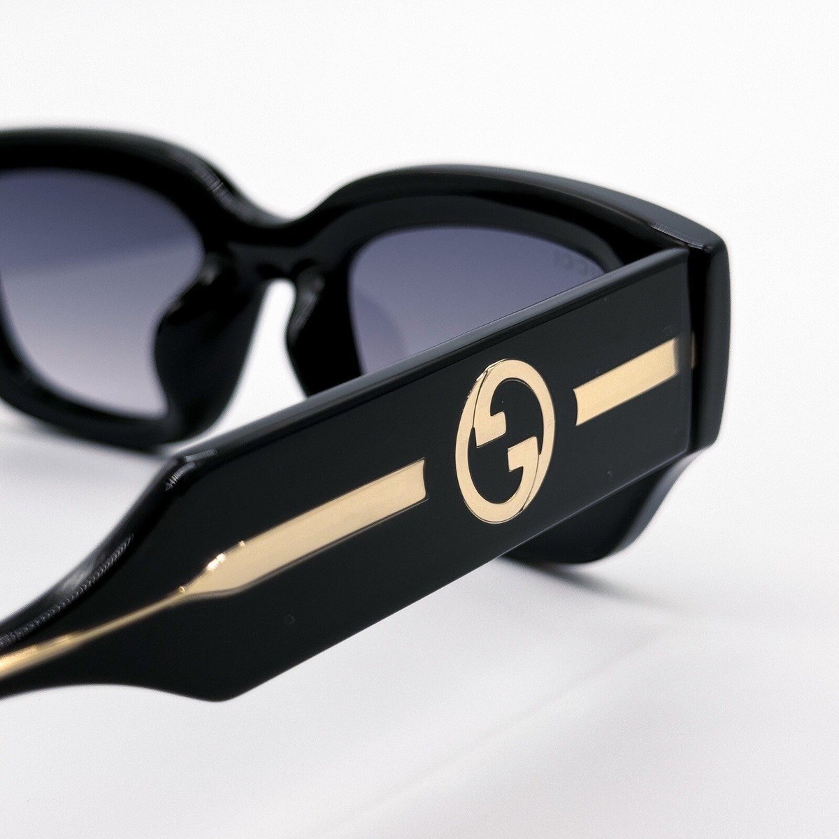 Gucci GG1558SK 001 Square Sunglasses - Black\\Grey GUCCI NEW GUCCI GG1558SK 001 SQUARE BLACK GREY WOMEN  main image 3