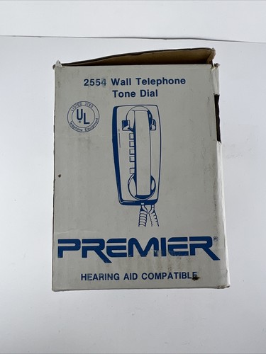 Premier Wall Mount Analog Touch Tone Telephone - Black - 2554 - Picture 7 of 7