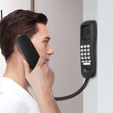 Desktop Corded Landline Phone Fixed Telephone Wall Mountable Home Office new