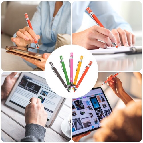5 Pcs Metal Ballpoint Pen Stylus Pens for Touchscreen Capacitive - Zdjęcie 6 z 12
