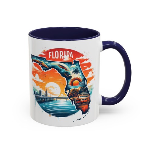 Taza de café Florida Map, taza de café de recuerdo, taza de cerámica de 11-15 oz, FL - Imagen 6 de 13