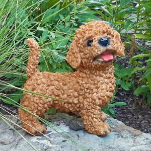 Pudel Toy Hund Deko Figur Gartenfigur Skulptur Dekoration Garten Dog Neu Ovp Ebay