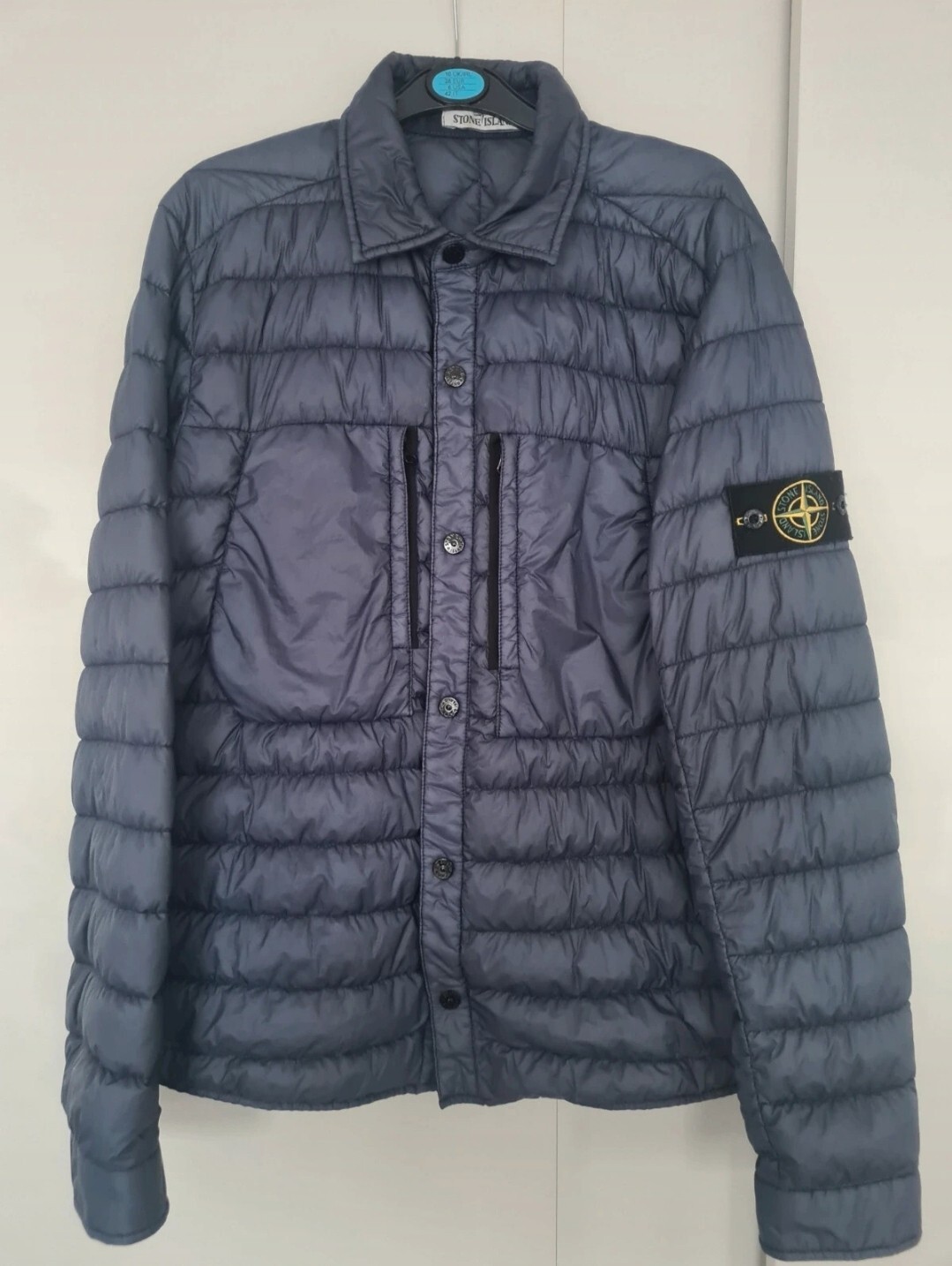 Stone Island Garment Dyed Micro Yarn Down Overshirt Jacket