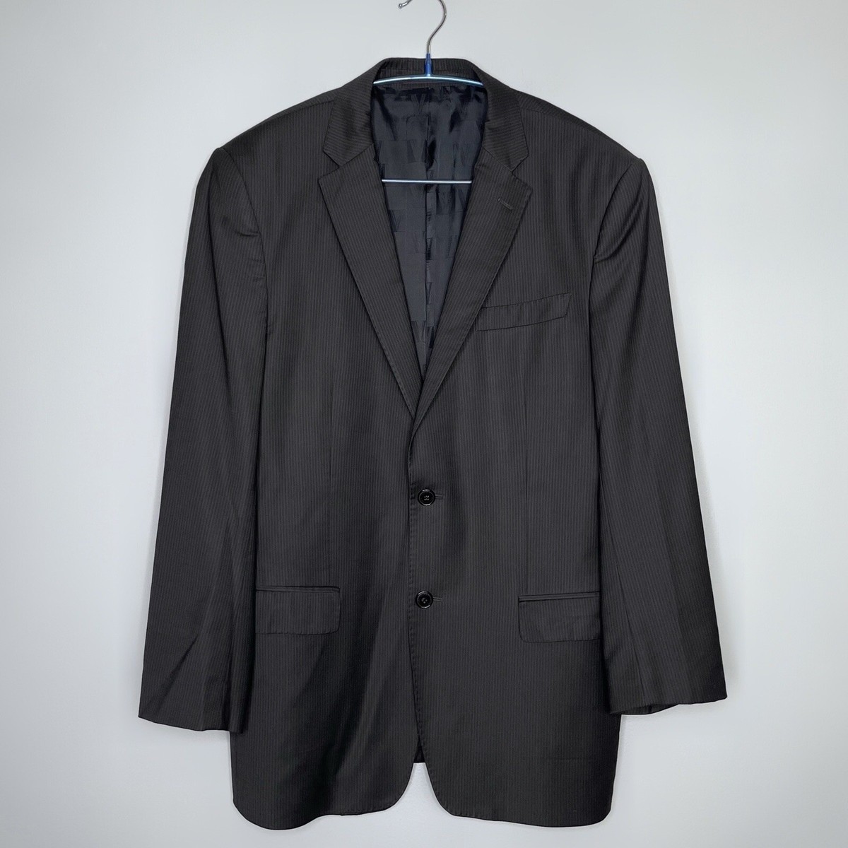 Gianni Versace Collection Grey & Black Striped Blazer Suit Gianni Versace Collection Grey & Black Striped Blazer Suit