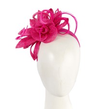 Fuchsia spring racing sinamay flower fascinat...
