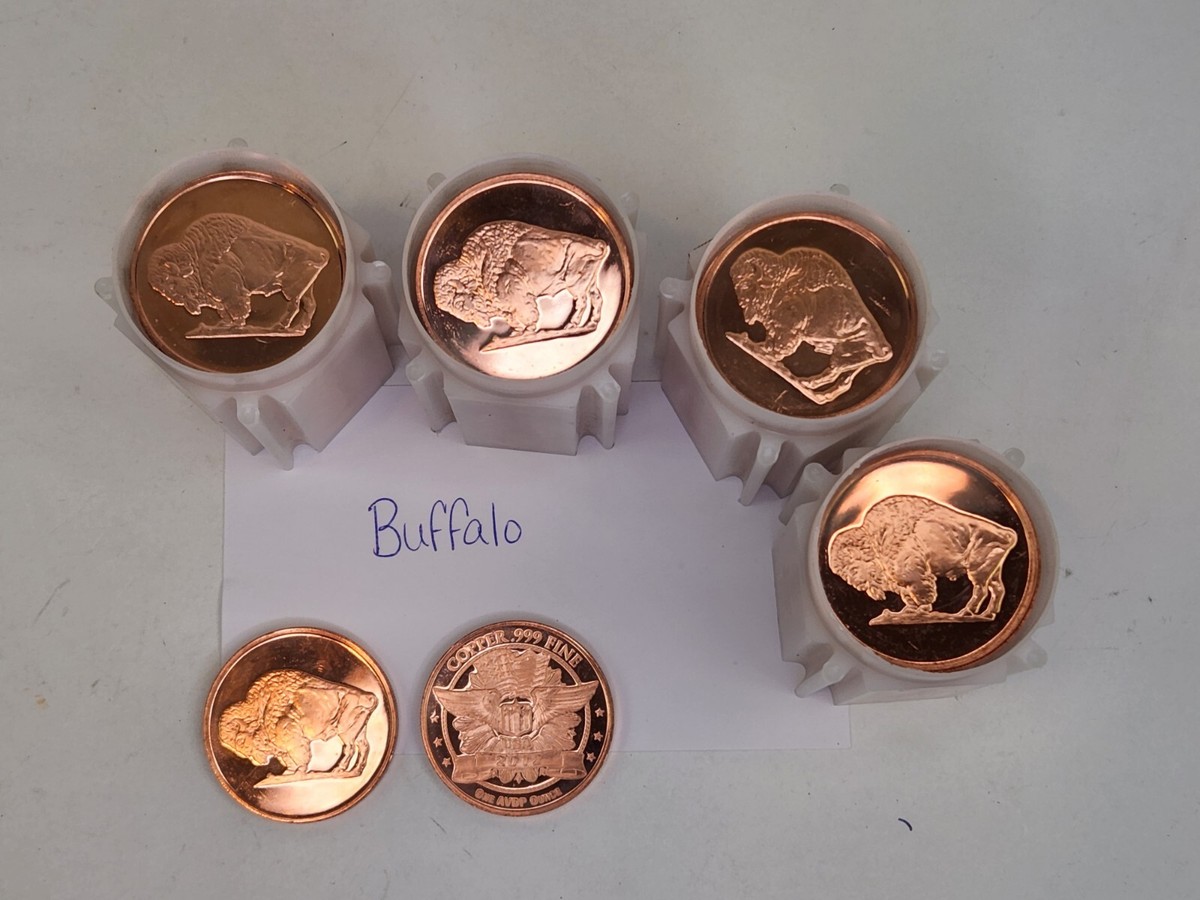 2012 .999 Fine Copper 1 oz Coin One AVDP Ounce Varied Designs