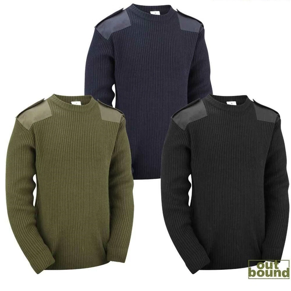 Army Military Combat Style Jumper Commando Pullover Security Winter Sweater Top