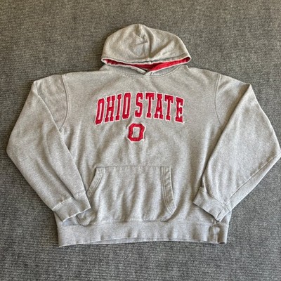 Stadium Athletics Ohio State Buckeyes Hoodie Gray Red Mens Large NCAA Pullover