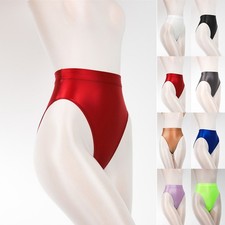 Panties Leggings Oil Shiny Satin Silky Ultra-thin Wetlook Shorts Comfortable
